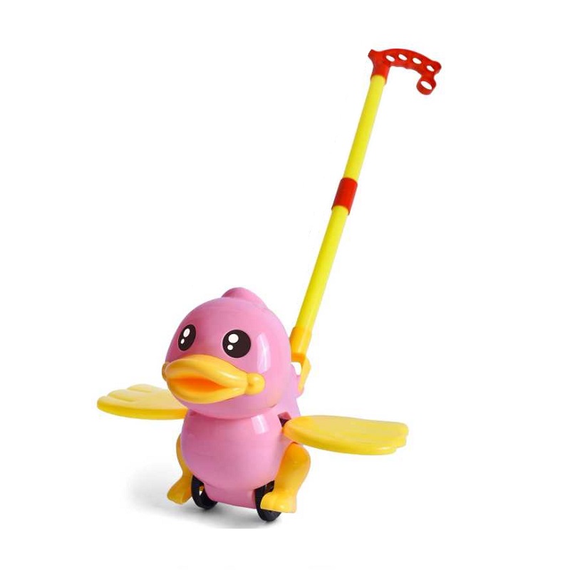 Играчка за бутане Патенце с движещи се крила- 360 - 028155 - Pink