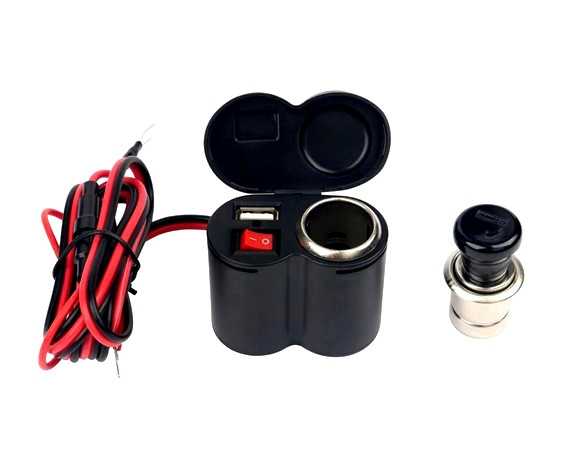 USB зарядно за мотоциклет със запалка - 3303104/2 - 310561