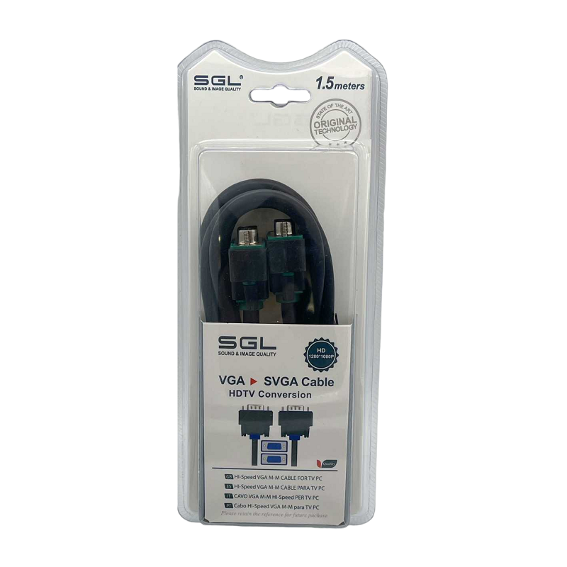 VGA кабел - 550BB - мъжки/мъжки - 1,5 м - 095066