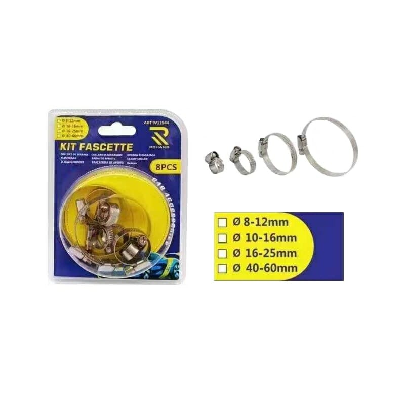 Комплект скоби за тръби - 8pcs - 119440