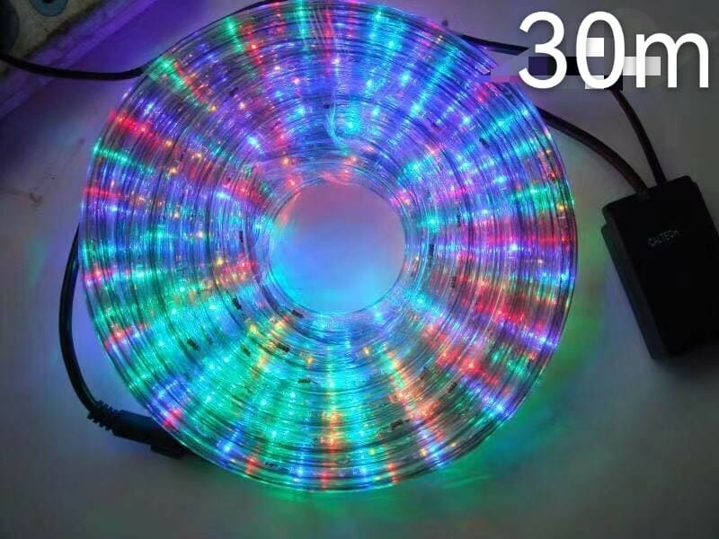 Коледен светещ маркуч LED - 30m - RGB - 210351