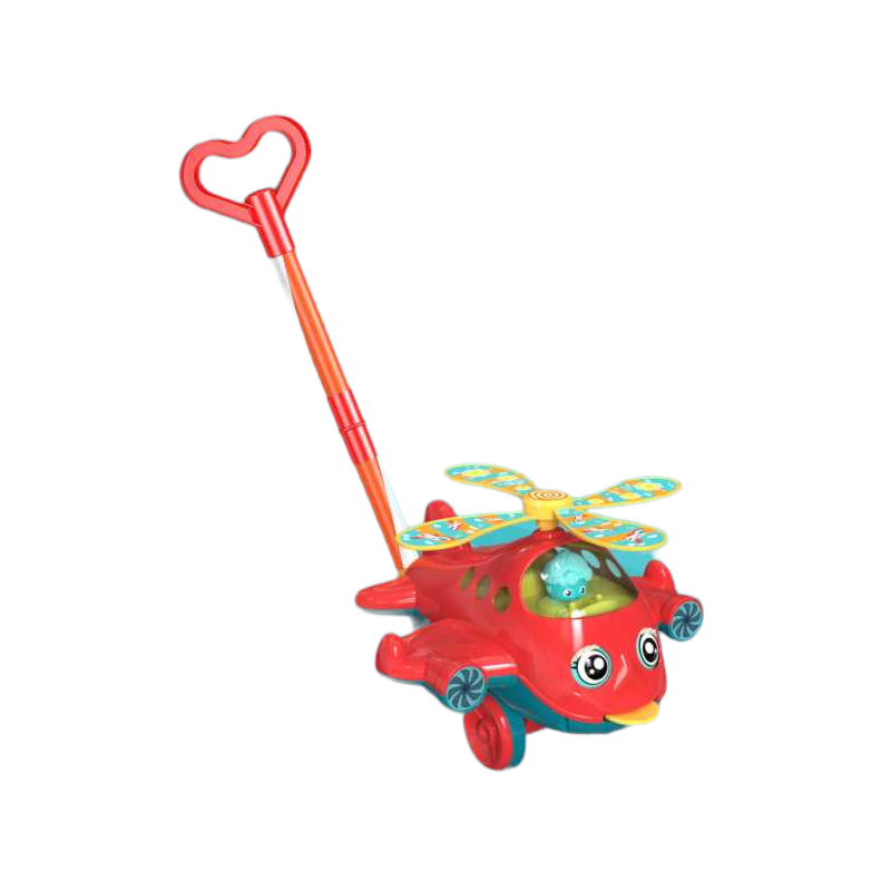 Играчка за бутане - Самолет - 204 - 117269 - Червен
