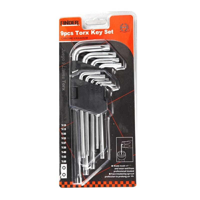 Имбусни ключове Torx - 9pcs - Finder - 193122