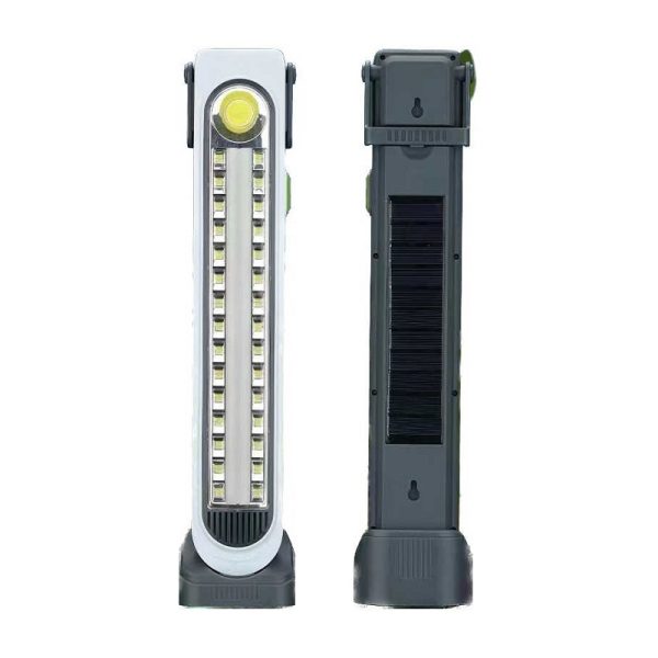 Акумулаторен LED авариен фенер със соларен панел - 6855Τ - 200620