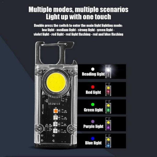 Многофункционално LED фенерче-ключодържател - G906 - 251506