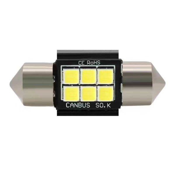 Комплект от 2 броя LED крушки - 3030-6-31 - Canbus  - 674094