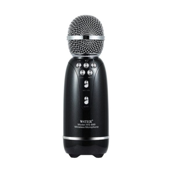 Безжичен микрофон за караоке - WS-899 - Weisre - 883358 - Черен
