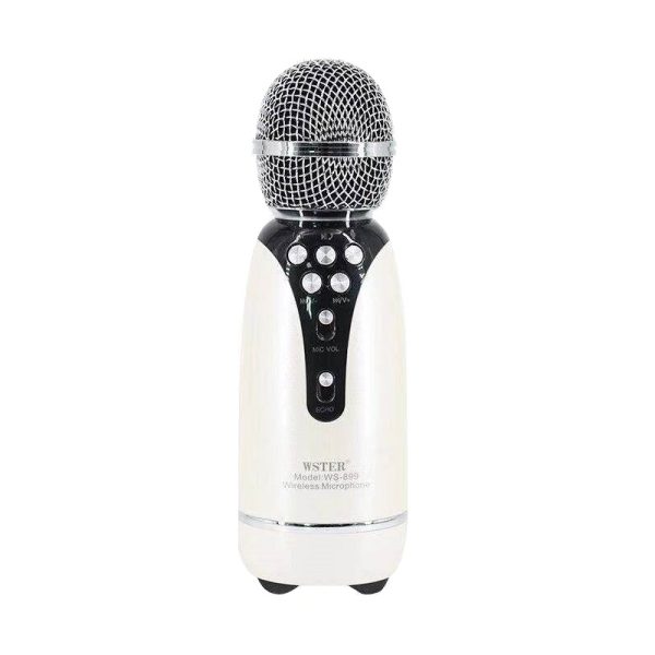 Безжичен микрофон за караоке - WS -899 - Weisre - 883358 - Бял