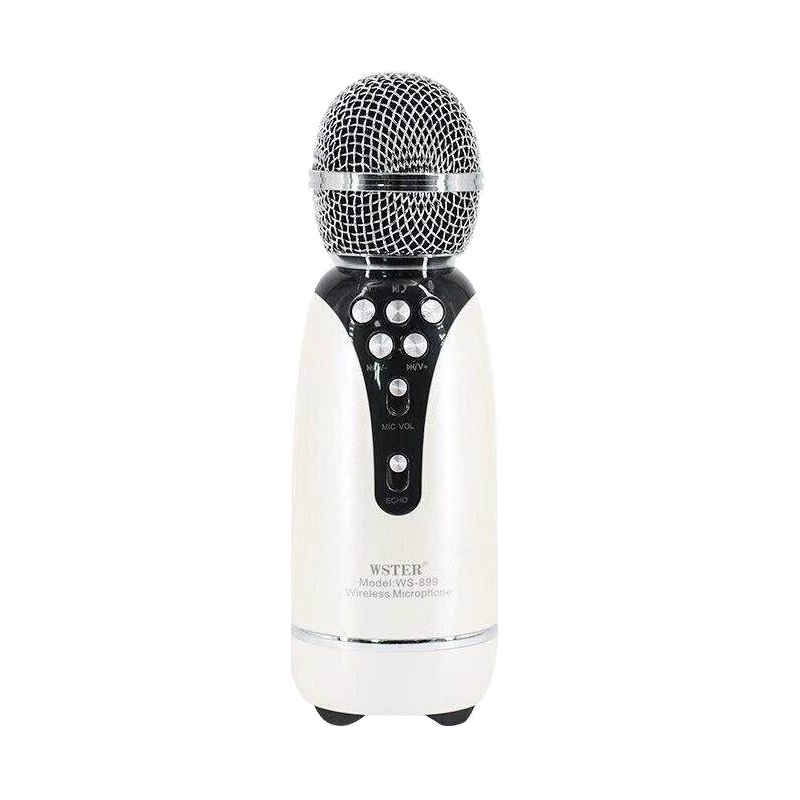Безжичен микрофон за караоке - WS -899 - Weisre - 883358 - Бял