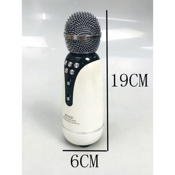 Безжичен микрофон за караоке - WS -899 - Weisre - 883358 - Бял