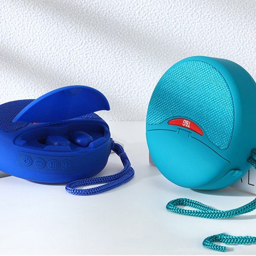 Безжична Bluetooth тонколонка със слушалки - TG-808 - 883808 - Синя