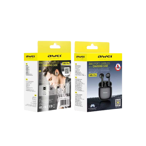 Безжични слушалки с калъф за зареждане - Bluetooth - T26 Pro - Awei - 003803