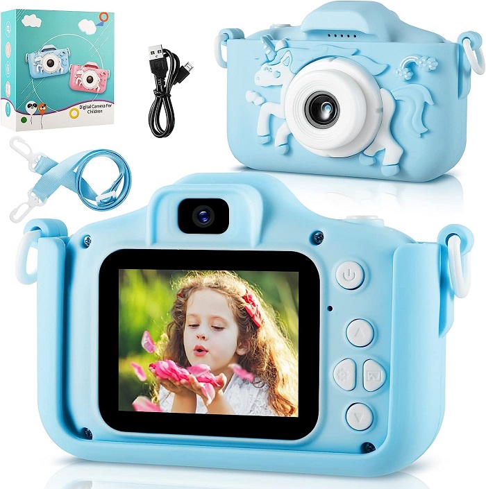 Детски цифров фотоапарат - X200Q - 889657 - Син