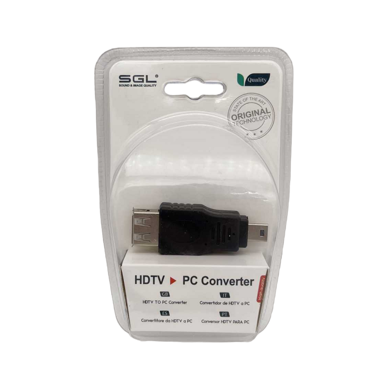 Адаптер USB 2.0 - женски към мини USB - T-17S - 098326