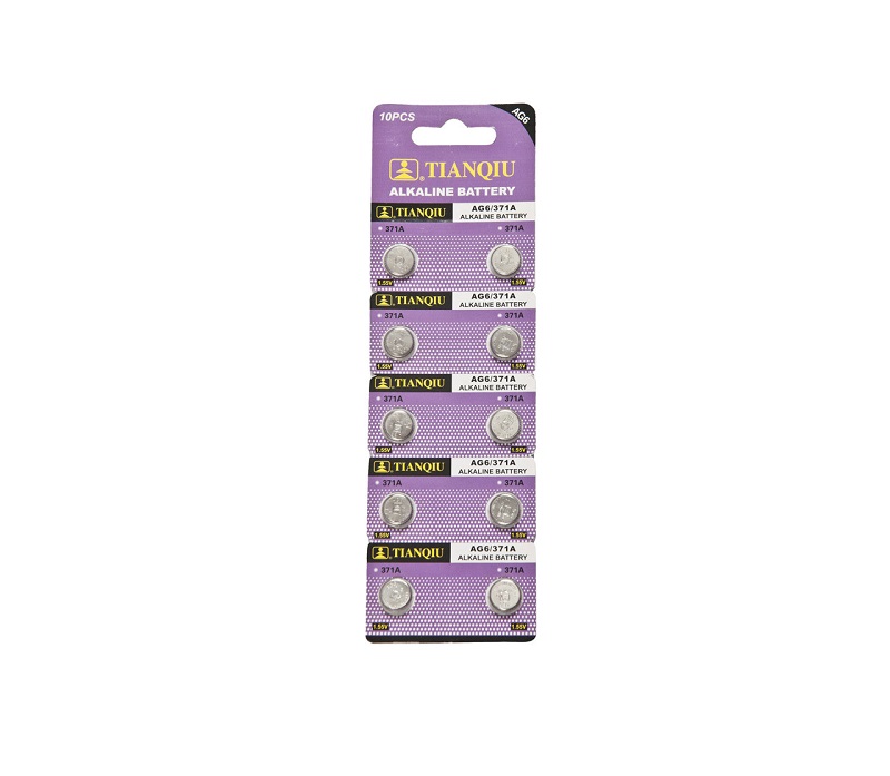 Алкални батерии - AG6/LR920H/371A - 1.5V - 10бр. - 681064