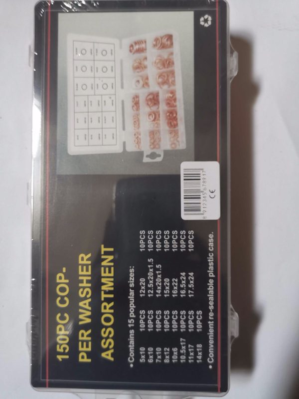 copper washer assortments 150 pcs 678917