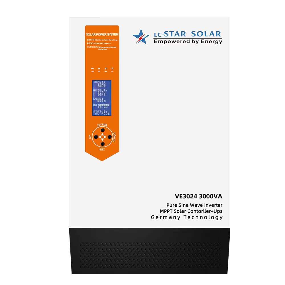 Мощностен инвертор - 24V - 3000VA - 60A - LC-Star Solar - 338006