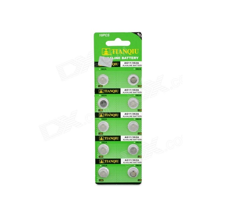 Алкални батерии - AG11/362A – 1.55V - 10pcs - 681118