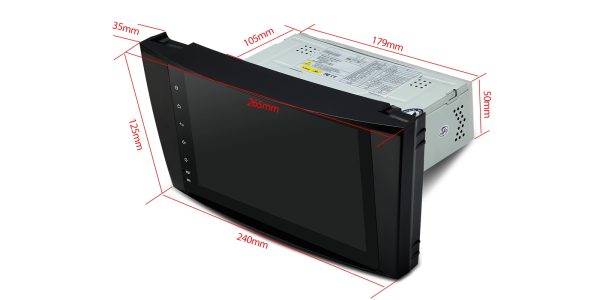 2DIN автомобилна аудио система - Mercedes - E-Class - Android - 02'-08' - JA-8370