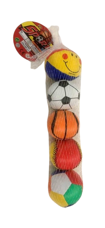 Комплект от 5 броя меки топки за игра- 0993-29A - 222056