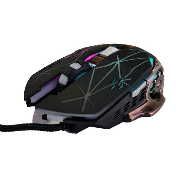 Кабелна гейминг мишка с цветно осветление - LED - S200 - Weibo - 652005