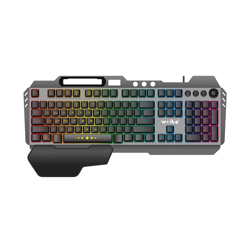 Кабелна геймърска клавиатура - LED RGB - WB590 - Weibo - 655907