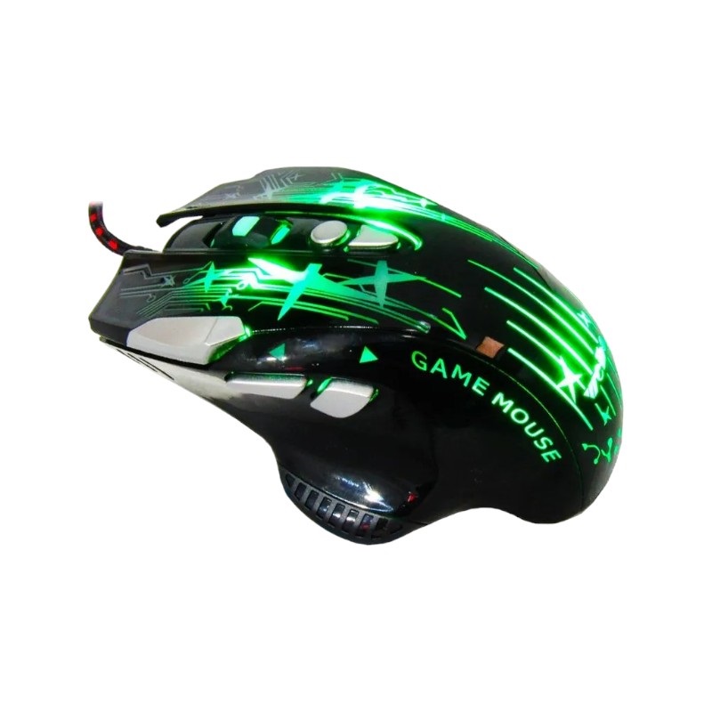 Жична гейминг мишка с оптичен сензор - LED RGB - WB912 - Weibo - 659127