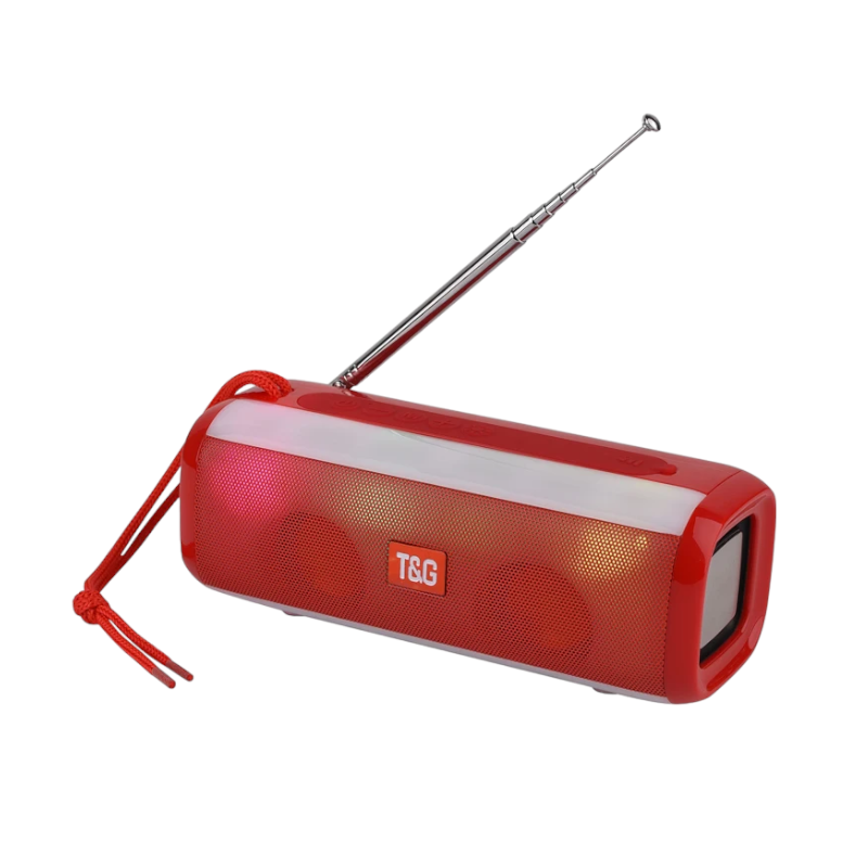 Bluetooth безжична тонколонка - TG144 - 887059 - Червена
