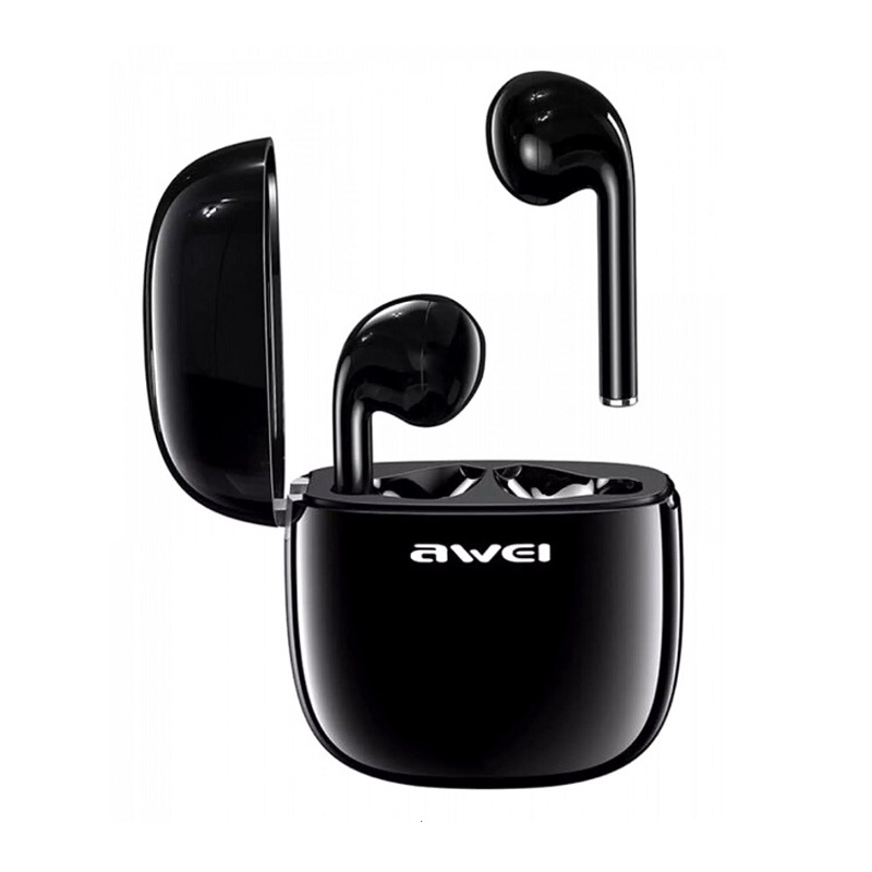 Безжични слушалки с калъф за зареждане - Bluetooth - T28 - Awei - 888889 - Черни