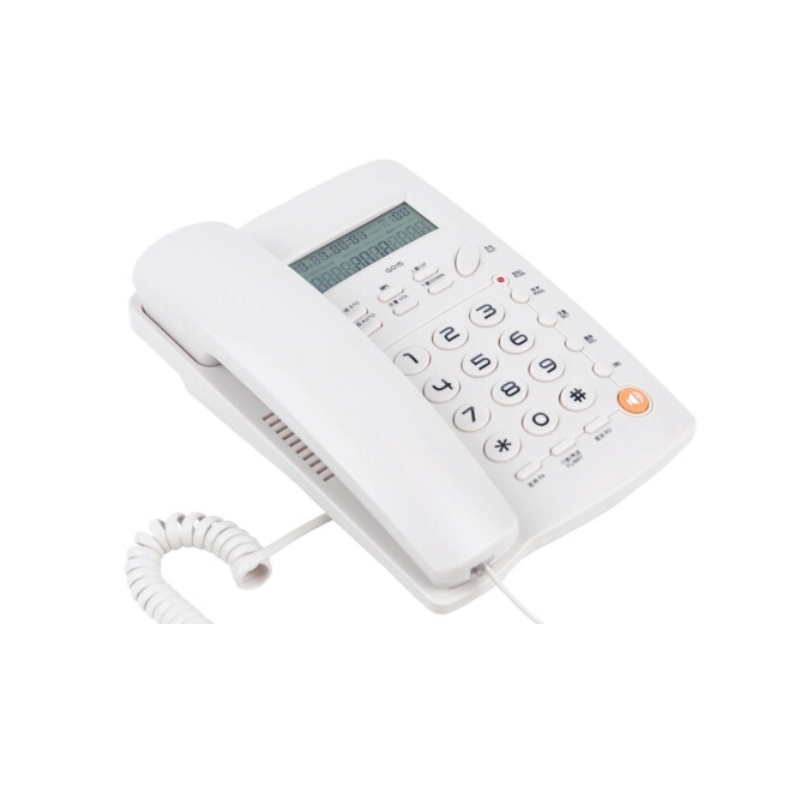 Стационарен телефон с кабел - OHO - 03 - 690033 - Бял