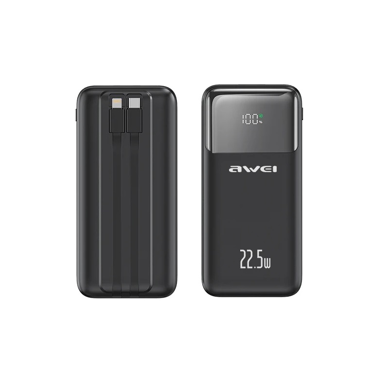 Powerbank - P106K - 10.000mah - 22.5W - AWEI - 003713 - Black