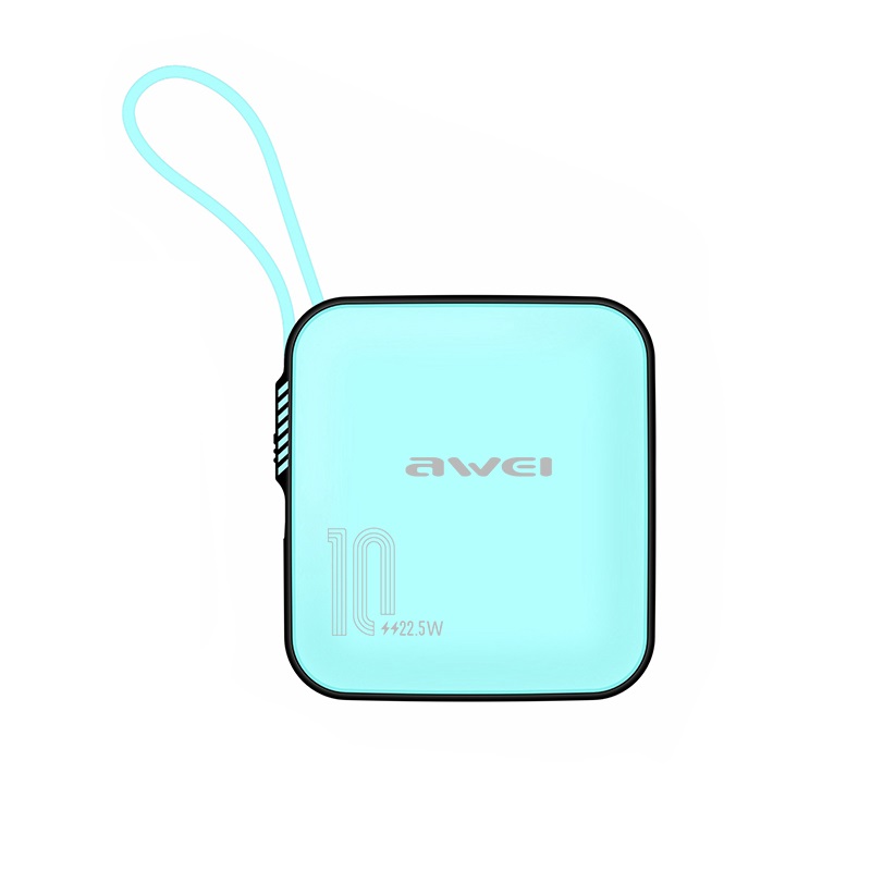 Външна батерия - P86K - 10.000mah - AWEI - 008822 - Синя