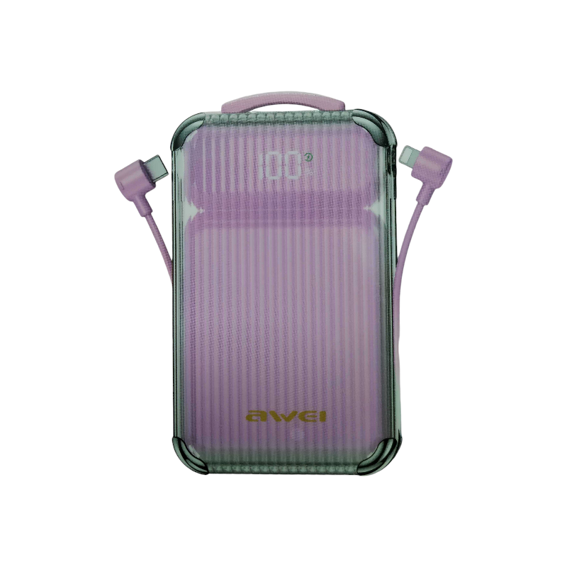 Външна батерия - Powerbank - P89K - 10.000mah - AWEI - 009386 - Розова