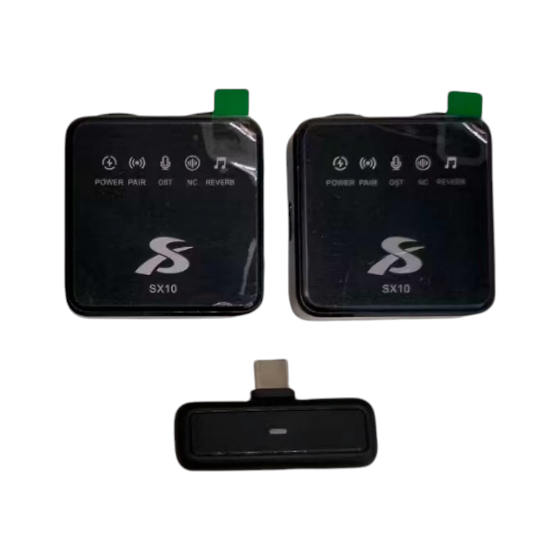 Безжичен мини микрофон с предавател - 2 бр - iP/Lightning - SX10 - 811368