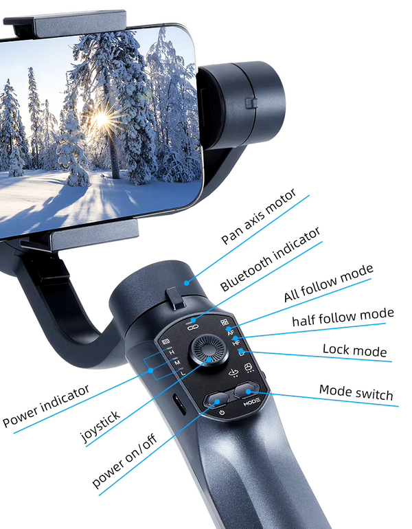 Стабилизатор на изображението за телефон - Gimbal - F10 Pro - 811481