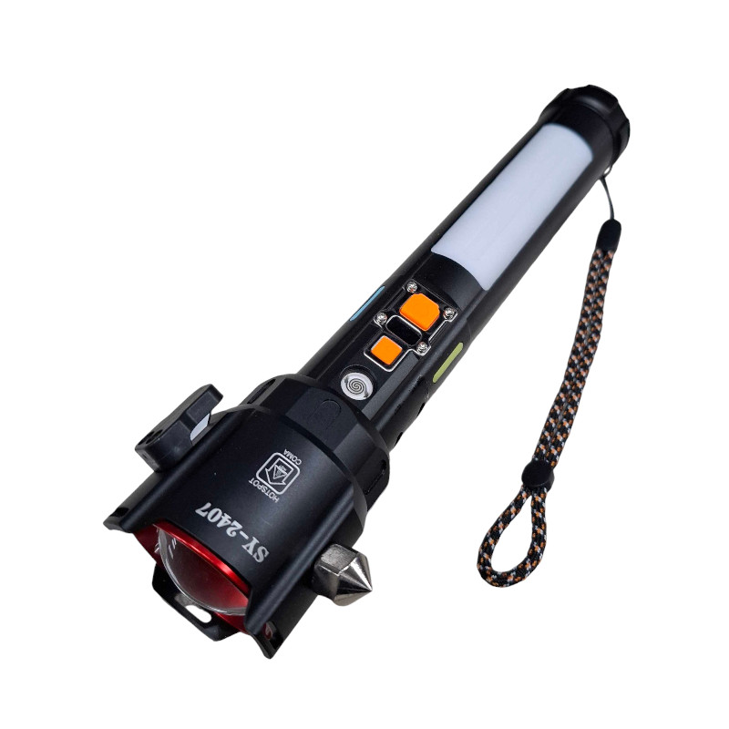 Акумулаторен LED фенер и инструмент за спешни случаи 2в1 - FA-SY2407 - 123613