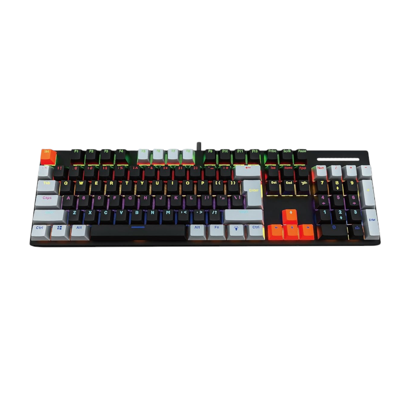 Кабелна игрална клавиатура - LED RGB - WB-680 - Weibo - 653675