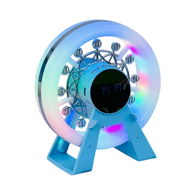 Bluetooth тонколонка с безжична база за зареждане на телефон - Wheel - L-38B - 811580 - Синя