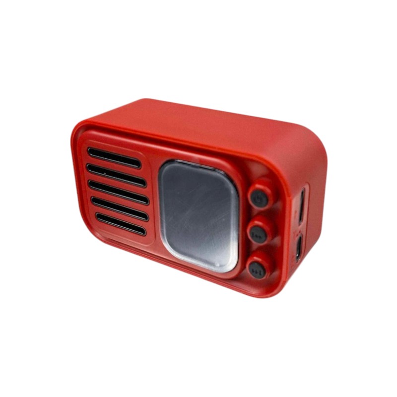 Bluetooth тонколонка с дигитален екран - WS-501 - 811788 - Червена