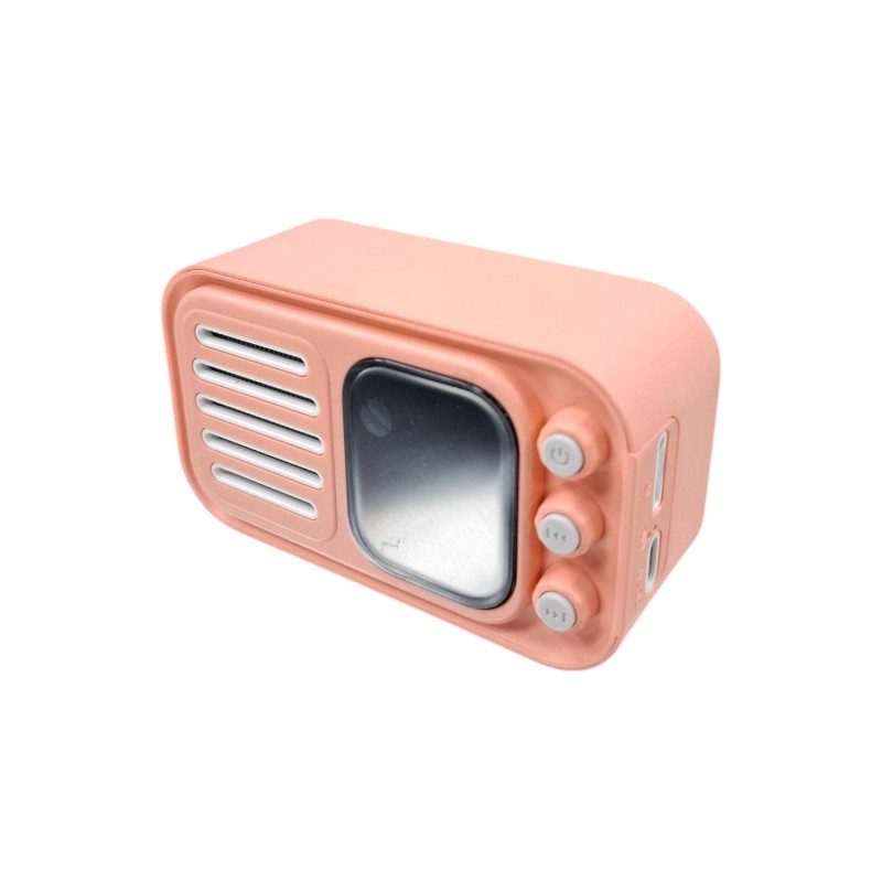 Bluetooth тонколонка с дигитален екран - WS-501 - 811788 - Розова