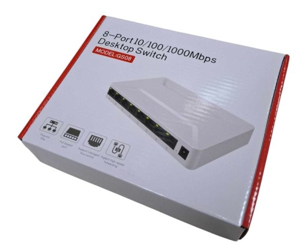 Интернет суич с 8 порта - GS08AS-8 - 812044