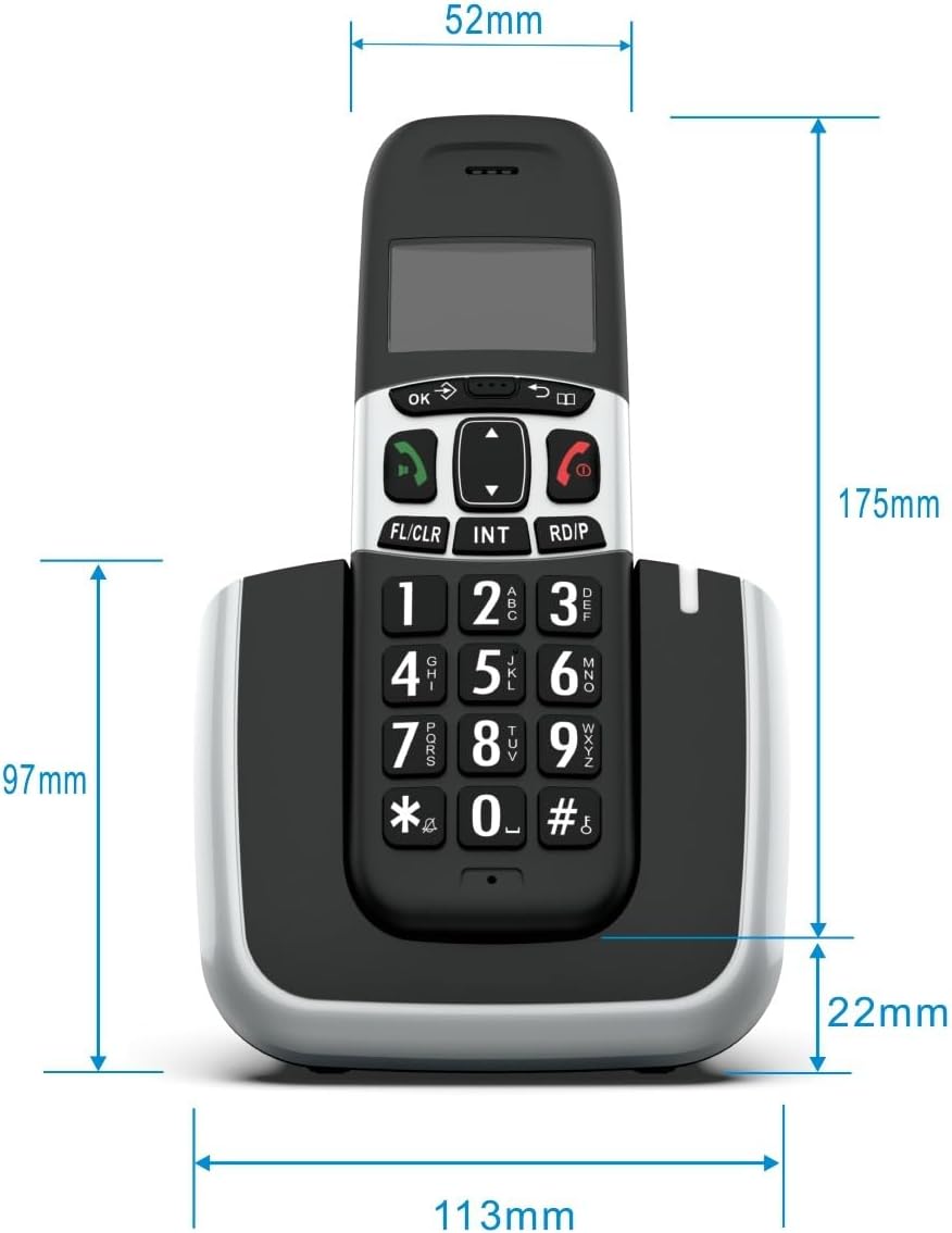 Безжичен стационарен телефон - D1004 - 812082
