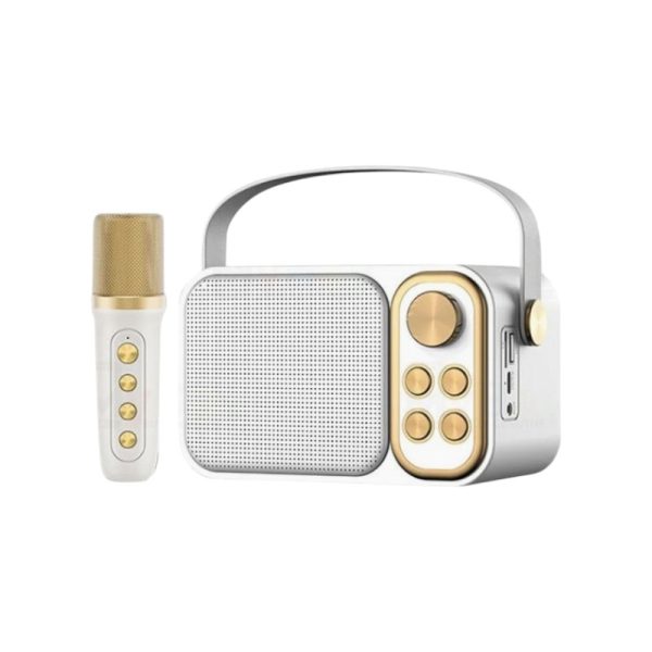 Bluetooth тонколонка с микрофон - YS-103 - 887288 - Бяла