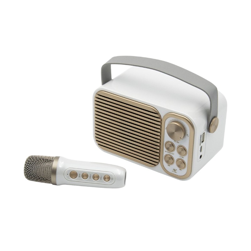 Bluetooth тонколонка с микрофон - YS-104 - 887295 - Бяла