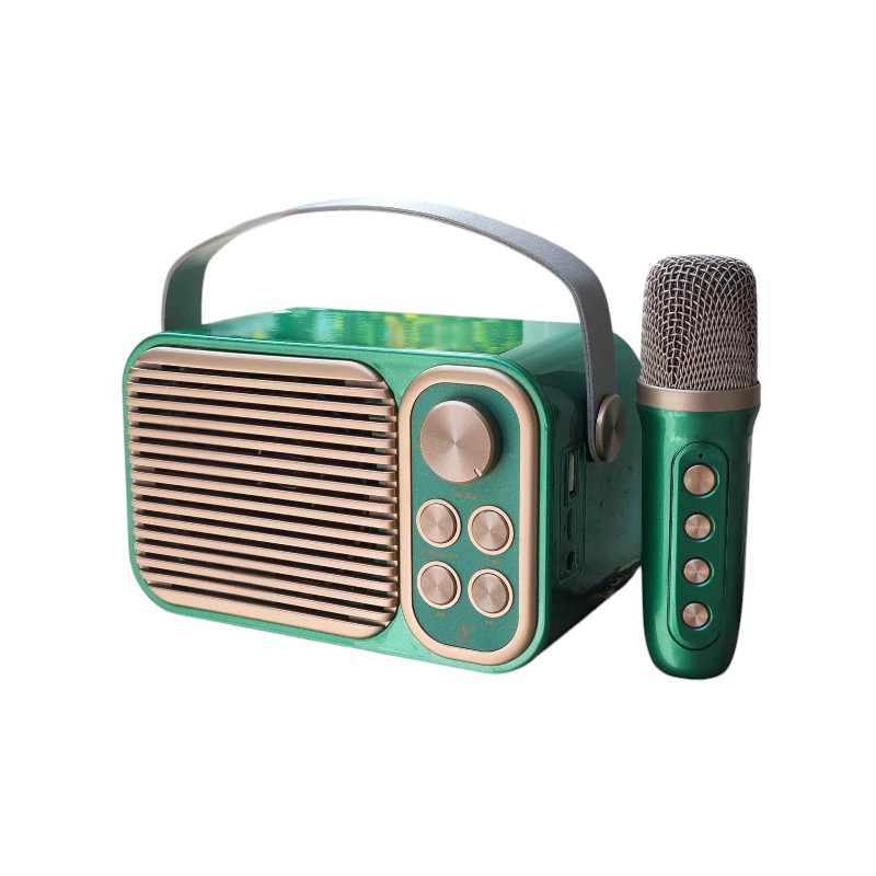 Bluetooth тонколонка с микрофон - YS-104 - 887295 - Зелена