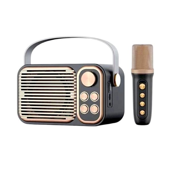 Bluetooth тонколонка с микрофон - YS-104 - 887295 - Тъмно сива