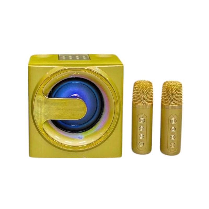 Bluetooth тонколона с два микрофона - YS-207 - 887196 - Златиста