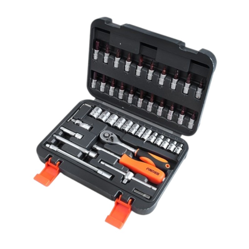 Комплект тресчотка с гайки 1/2 - 46pcs - Finder - 192541