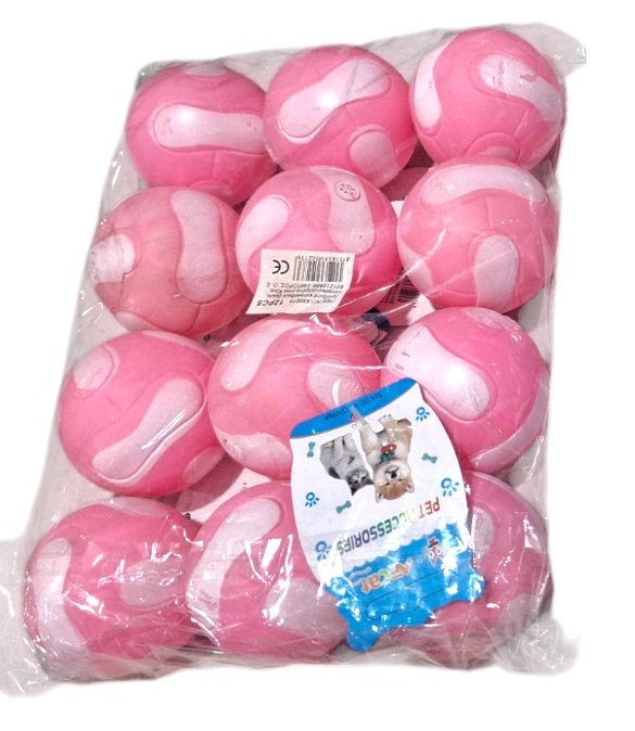 Латексова играчка за кучета - Топка - 6 см - 12 бр - 550272