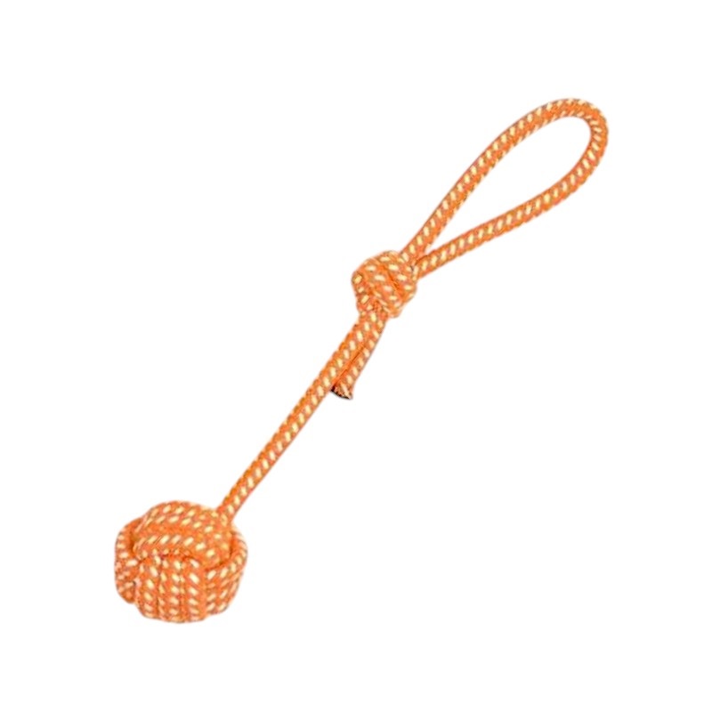 Играчка за кучета с въжено топче – 40см – 550548
